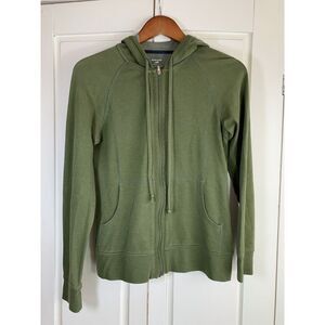 Horny Toad Full Zip Hoodie Women's Small Green‎ Outdoorsy Hiking Gorpcore READ